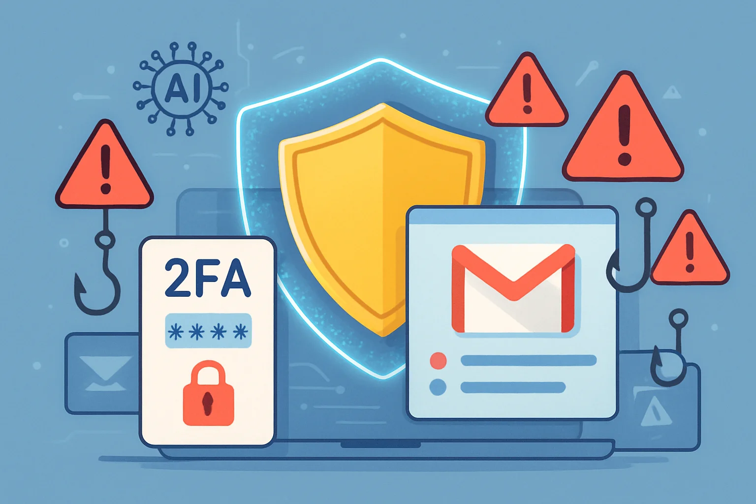 Gmail's built-in security features and limitations